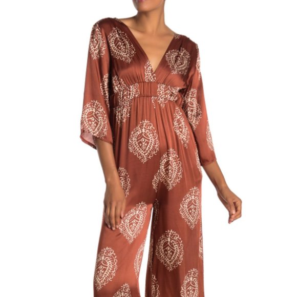 Lola made in Italy silk blend jumpsuit - Picture 1 of 4
